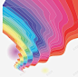 色彩艳丽的波浪线背景装饰矢量图 页面网页 平面电商 创意素材