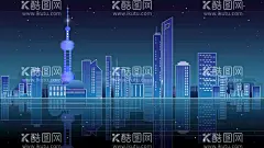 上海外滩插画唯美创意  - 源文件下载【酷图网】上海外滩插画,场景,唯美,创意,设计