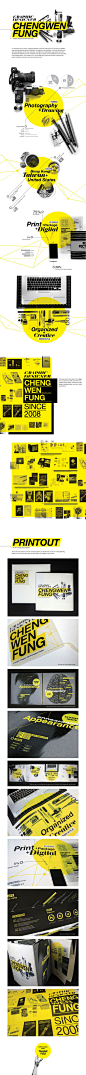 Self-Promotion poster by CHENGWEN fung, via Behance.  Nice web type and branding all-around.  #branding #typography: 
