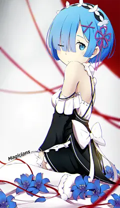 Re:从零开始的异世界生活 蕾姆 同人图 插画 壁纸 | 哦 丢！~ | 半次元-第一中文COS绘画小说社区