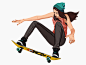 skateboard chick 