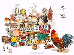 来点儿菜采集到插画风格-古风
