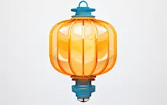 镂空喜庆中国风红色灯笼元素图片