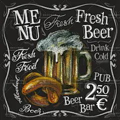 25个EPS 手绘粉笔元素黑板餐厅咖啡馆菜单设计素材 2017010306-淘宝网