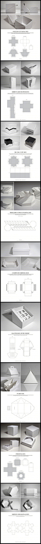 #包装设计# #简约# 刀模  |  The Designer's Book of Packaging Dielines