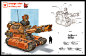 Advance Wars redesign - Orange Star - artillery unit , Sheng Lam : My take on the artillery unit for the Orange Star faction!