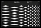 美国设计师 Xtian Miller 对几何图形的分解与研究，以黑白海报的形式呈现点线面。 ​​​​