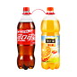 可口可乐1L+美汁源果粒橙-1.25L_2