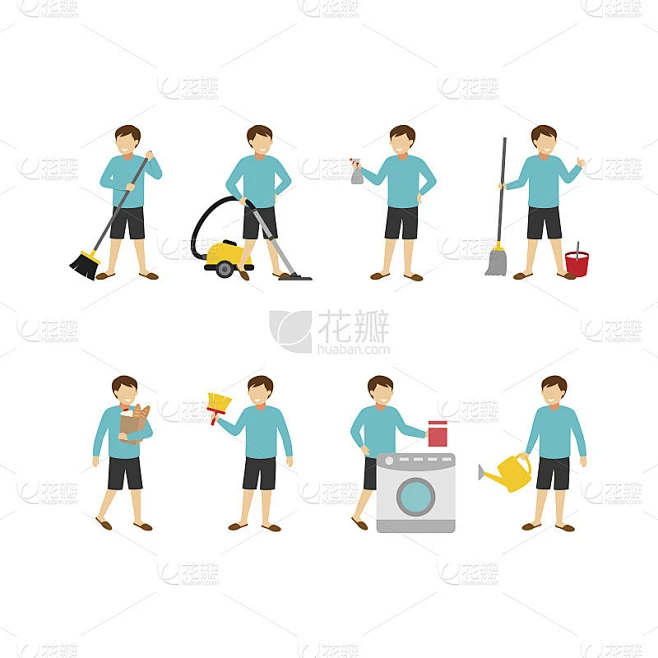 管家的角色素材-花瓣网
