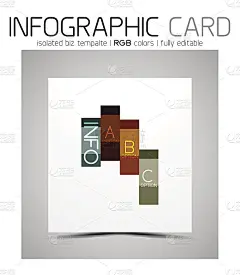 几何形状的信息图表名片
