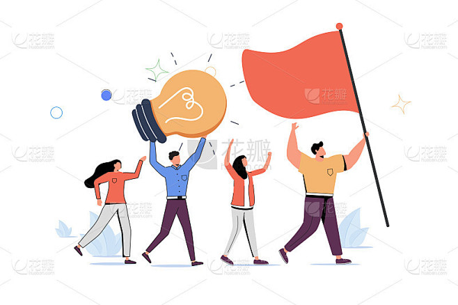 创业精神，思考和发展新的想法，组织和推出新的创新产品，启动或创办新的公司。素材-花瓣网