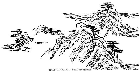 线稿山水_百度图片搜索