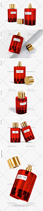 质感化妆品香水玻璃瓶包装瓶子LOGO标志展示贴图样机PSD设计素材-淘宝网