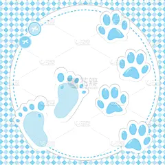 可爱的,脚印,婴儿,爪子,请柬,脉搏图,鞋具,壁纸,狗,问候