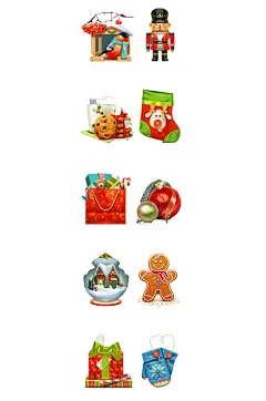 手绘插画卡通圣诞饼干甜点食物素材免抠元素