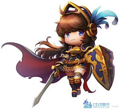 尚年少采集到Q版原画