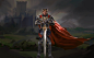 the Main thing was King Arthur for this piece and then a rough bg was requested.