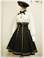 military Lolita——军装风lolita洋装，也被称为军lo，是一种融入了军装元素的帅气中性风格，主要借鉴近现代以来的欧美军装制式。
#lolita#服装设计 #时装设计细节# ​​​​