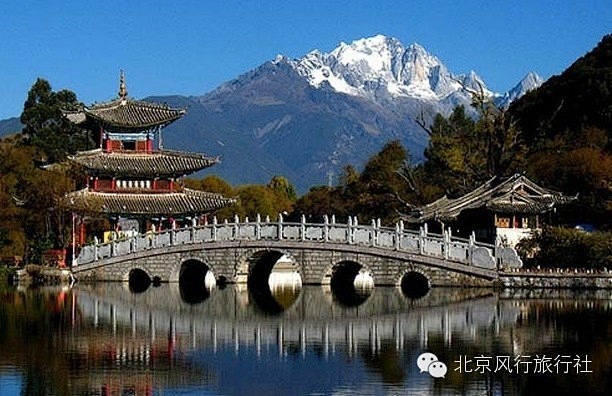 云南省、昆明、石桥、雪山、中式建筑