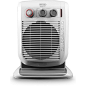 DeLonghi 1500-Watt Bathroom-Safe Electric Heater, White/Grey