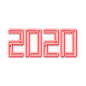 2020字体 png