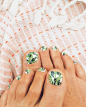 Banana Leaf Print toes. Swoon. #美甲#