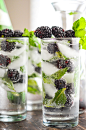 Sparkling Blackberry Mint Aguas Frescas 