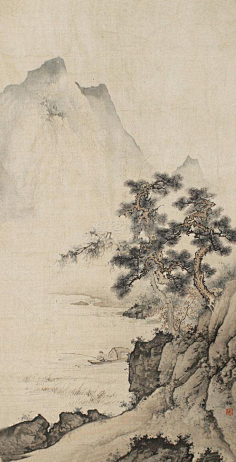 陈少梅的山水画和人物画成就都非常高,在艺术上继承了郭熙,李唐,仇英