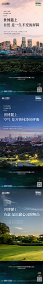 地产大城公园城市价值点系列海报-源文件