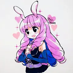 ibu_chuan 动漫 少女 少年 马克笔水彩 彩铅 手绘 漫画 二次元  萌系 素描 素材 临摹 ACG 耽美 百合 帅哥 美女 铅笔画 插画  拟人图 黑白线条