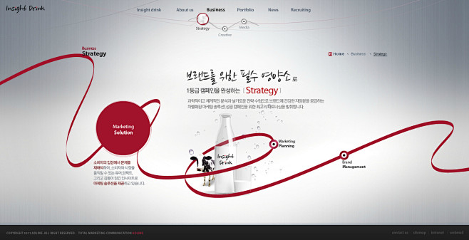 韩国adlines饮料果汁食品网站。时尚...