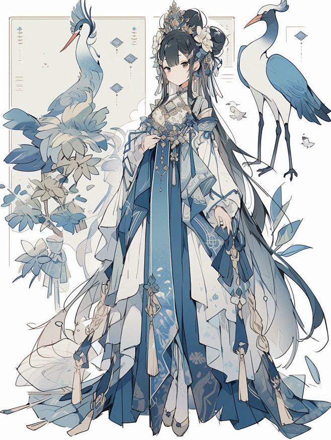角色设计｜雀之灵
采集@别致的七
来源：...