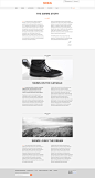 Swims website on Behance