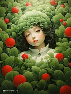 美女植物Midjourney关键词提示词咒语-【Ai宇宙吧】