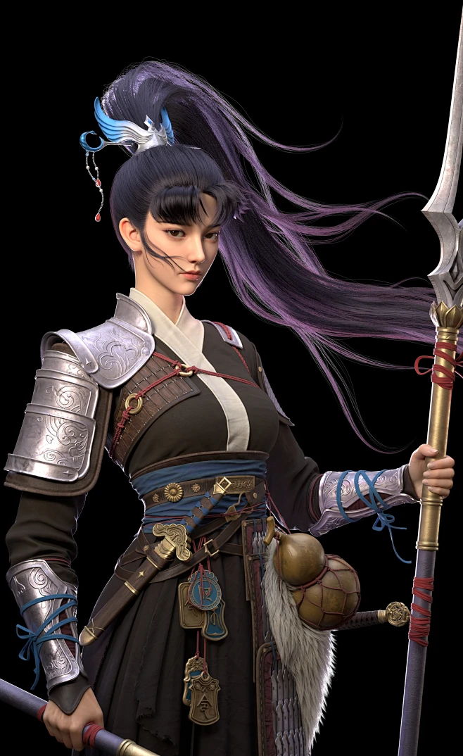 武侠少女 女战士 GGAC画师：辣椒酱丶超甜 workid：1827208-花瓣网
