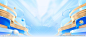 蓝金色金融banner