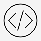 代码移动界面图标 设计 icon 标识 标志 UI图标 设计图片 免费下载 页面网页 平面电商 创意素材