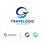 Simple travel logo Premium Vector