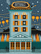 Orphanage : I made this set of two illustrations for Christmas 2014. 