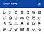 28款智能家居控制开关设备icon图标Sketch+SVG+PNG+AI格式素材