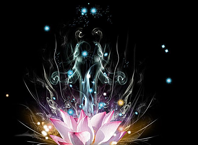 梦幻莲花背景图片素材