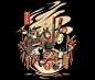 « Fête de la piscine Ramen », Impressions métalliques par Ilustrata Design | Redbubble