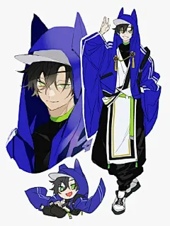 这组人物设定你喜欢吗？
画师：ものくろ
twi：IL2geA ​​​​