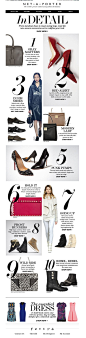 #newsletter Net a porter 08.2013 subject: Perfect 10: The ultimate new-season shoe and bag edit