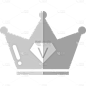 手绘销售喜报装饰贴纸-皇冠