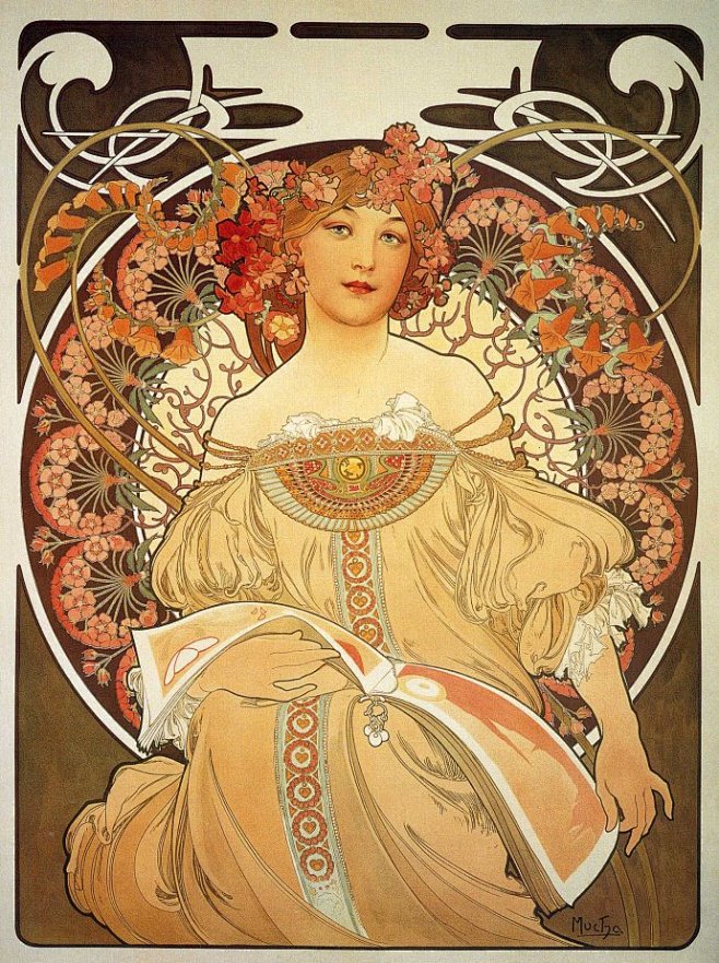 艺术大师 Alphonse.Mucha....