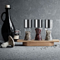 Georg Jensen Alfredo herb grinders in wooden stand | Salt & pepper | Kitchenware | Finnish Design Shop