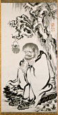 罕见珍品赏析:日本绘画界"齐白石"作品十六罗汉图