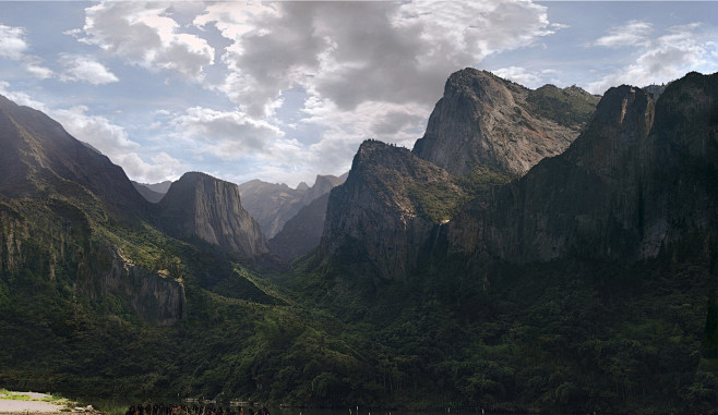 old matte painting, ...