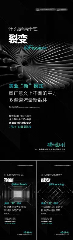 美业招商新模式系列海报-志设网-zs9.com